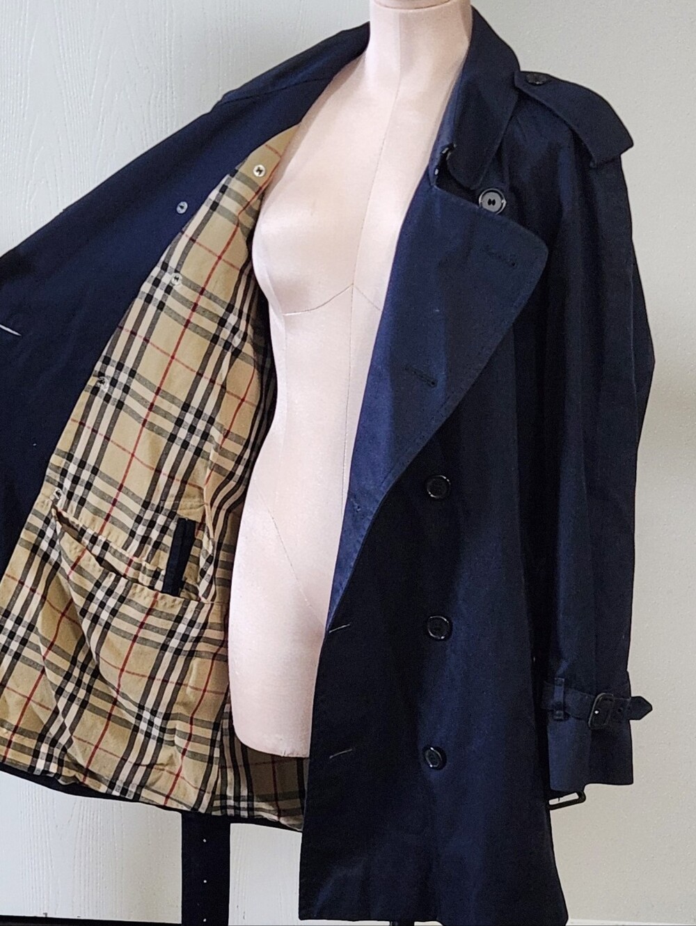 Burberry Classic Double Breasted Trench Coat Iconic Navy - Picture 4 of 16